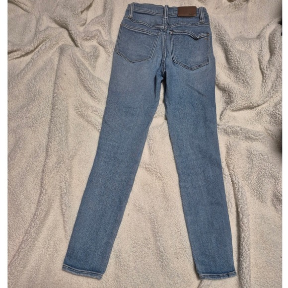Madewell 10 High-Rise Skinny Jeans Light Indigo Blue Size 23 Denim Pants - Picture 2 of 6